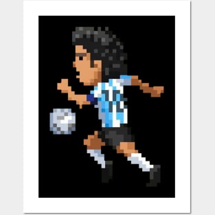 Maradona argentina 8bit Posters and Art